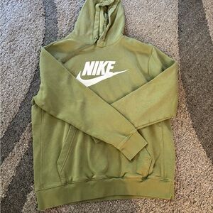 Nike Men's Olive Green Hoodie